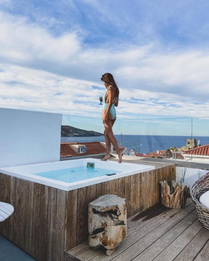 Castel Abaso Boutique Apartments By Explore Andros Kültér fotó