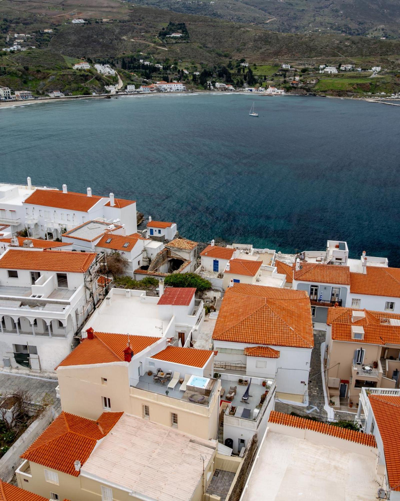 Castel Abaso Boutique Apartments By Explore Andros Kültér fotó